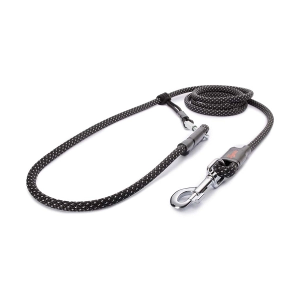 EASYLONG Hundeleine - L - 2m - blackpearl